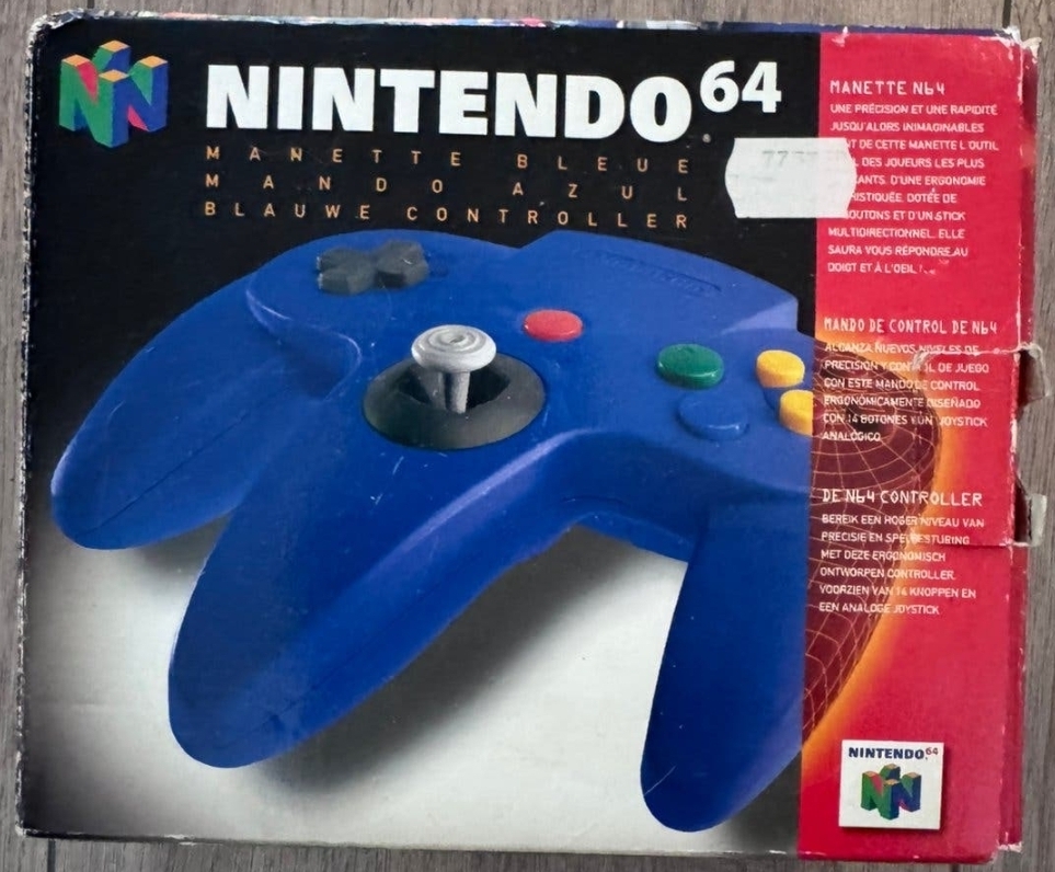 Nintendo 64 Blue Controller - CIB