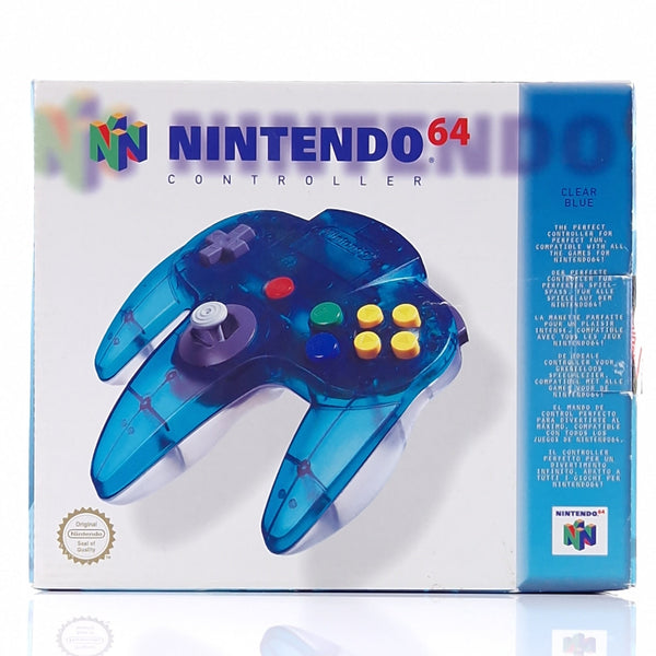 Nintendo 64 Clear Blue Controller - CIB